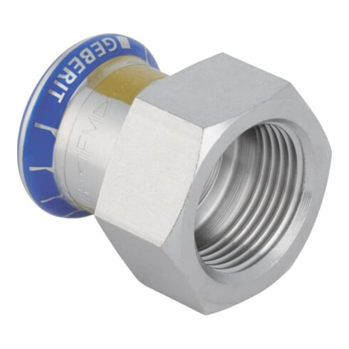 Geberit Gas-Übergangsmuffe Mapress d 18xRp 1/2, IG, f Nat u Fl.-Gas, ES