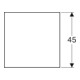 Geberit Glasablage Xeno2 45x0,8x45cm