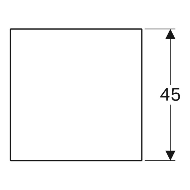 Geberit Glasablage Xeno2 45x0,8x45cm
