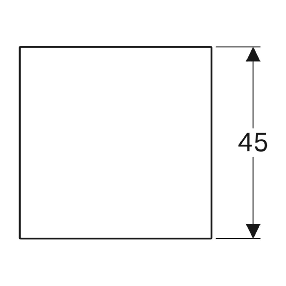 Geberit Glasablage Xeno2 45x0,8x45cm