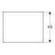 Geberit Glasablage Xeno2 58x0,8x45cm