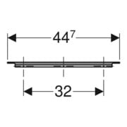 Geberit Griff iCon 44,7cm, hochglanz verchromt-5