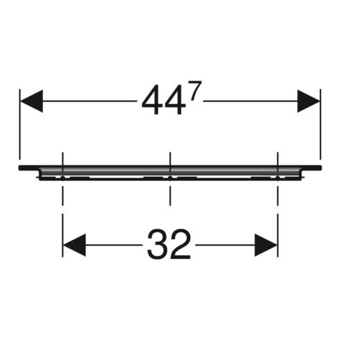 Geberit Griff iCon 44,7cm, hochglanz verchromt