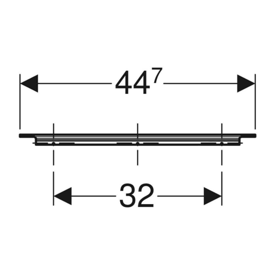 Geberit Griff iCon 44,7cm, weiß/pulverbeschichtet matt