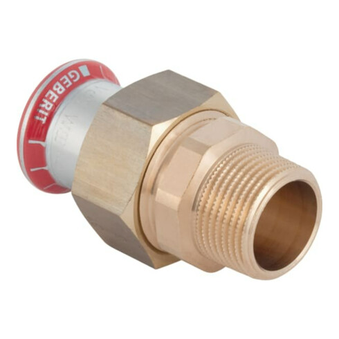 Geberit GV Mapress C-St. d 22 mm x R 3/4, plat, avec AG, galvanisé