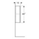 Geberit Hängeschrank 45x46,7x15cm, qu., 1 T, E nat./Mel. S