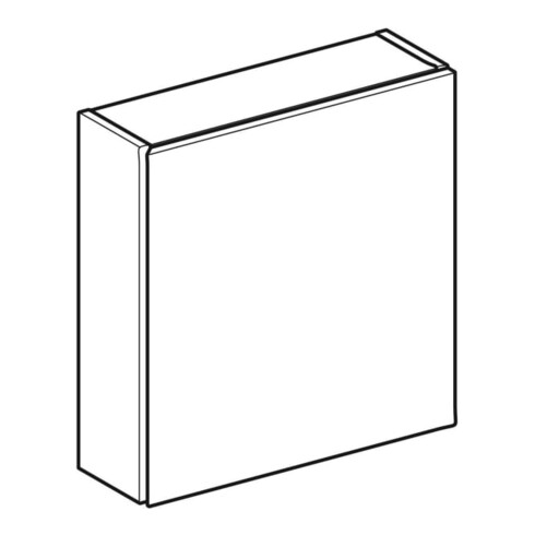 Geberit Hängeschrank 45x46,7x15cm, qu., 1 T,s gr./lack. hg