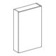 Geberit Hängeschrank 45x70x15cm, re, 1 T., w/lack. hochgl.