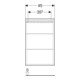Geberit Hängeschrank 45x70x15cm, re, 1 T., w/lack. hochgl.-5