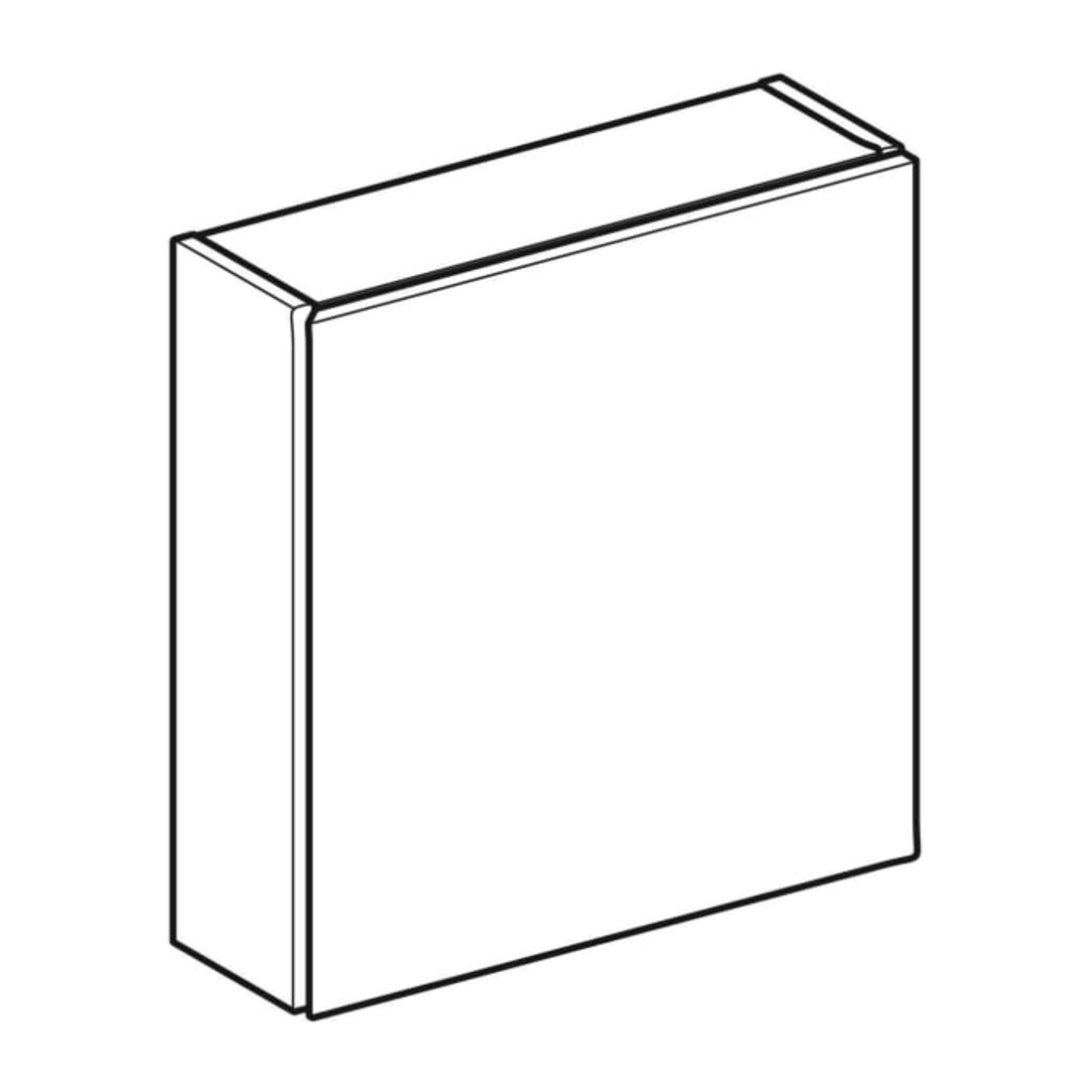 Geberit Hängeschrank Acanto quadr., 1 Tür, Br. 45cm, la. ma / la. gl