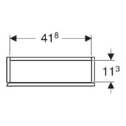 Geberit Hängeschrank Acanto quadr., 1 Tür, Br. 45cm, la. ma / la. gl-4