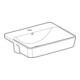 Geberit Halb-Einbauwaschtisch VariForm 55x45cm, m Hahnl., m ÜL, quadr., weiß