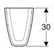 Geberit Halbsäule Renova Plan we., f WT, mit Befestigungsmaterial-2