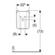 Geberit Halbsäule Renova Plan we., f WT, mit Befestigungsmaterial-4