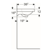 Geberit Handwaschbecken Acanto 45x38cm, m Hahnl., m ÜL, weiß KeraTect-4