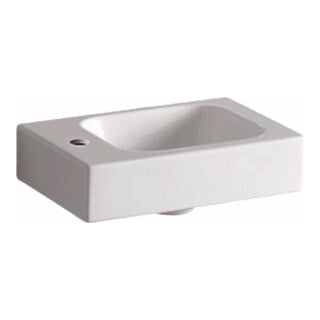 Geberit Handwaschbecken iCon 38x28cm, m Hahnl. li, o. ÜL, we. K-Tect