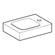 Geberit Handwaschbecken iCon 38x28cm, m Hahnl. re, o. Überlauf, weiß-2