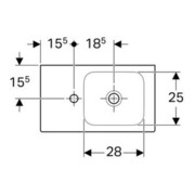 Geberit Handwaschbecken iCon 53x31cm, Abl L, m HL, o. ÜL, we. K-Tect-2