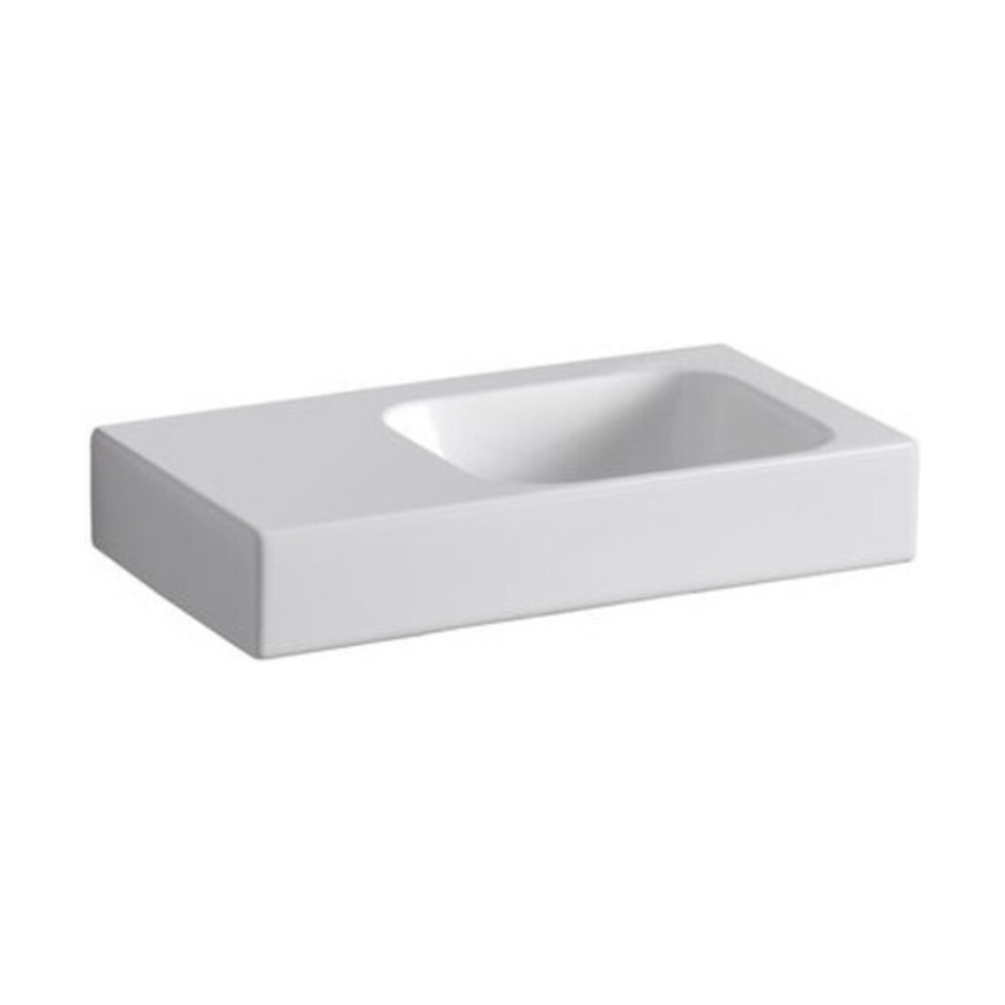 Geberit Handwaschbecken iCon 53x31cm, Abl L, m HL, o. ÜL, we. K-Tect
