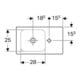 Geberit Handwaschbecken iCon 53x31cm, Abl R, m HL, o. ÜL, we. K-Tect