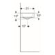Geberit Handwaschbecken iCon 53x31cm, Abl re, m Hahnl., o. ÜL, we.