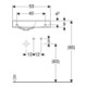Geberit Handwaschbecken iCon 53x31cm, Abl re, m Hahnl., o. ÜL, we.