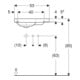Geberit Handwaschbecken iCon Light 53x31cm, HL R, o Ü, m Abl, we. K-Tect-5