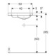 Geberit Handwaschbecken iCon Light 53x31cm, o HL, o. ÜL, m Ablagefl., we.