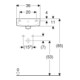 Geberit Handwaschbecken Renova 36x25cm, m HL R, m Ü, vrk A, we/KeraTe