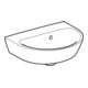 Geberit Handwaschbecken Renova 45x36cm, w/KT, o. Hahnl., m ÜL asym.-5