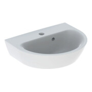 Geberit Handwaschbecken Renova 45x36cm, we/KeraTe, m Hahnl., m ÜL asym.