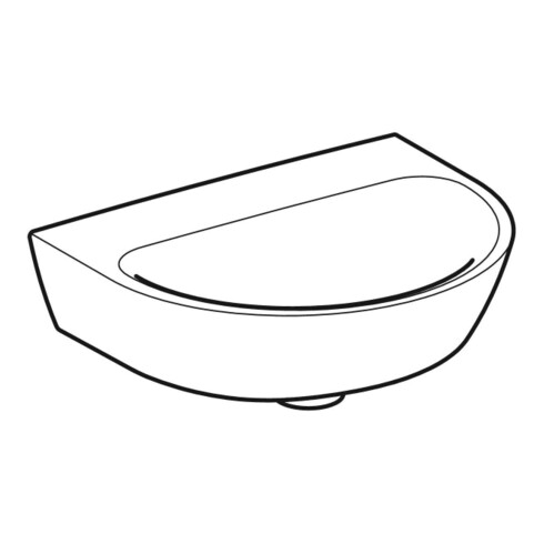 Geberit Handwaschbecken Renova 45x36cm, we/KeraTe, o. Hahnl., o. ÜL