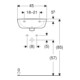 Geberit Handwaschbecken Renova 45x36cm, we/KeraTe, o. Hahnl., o. ÜL-5
