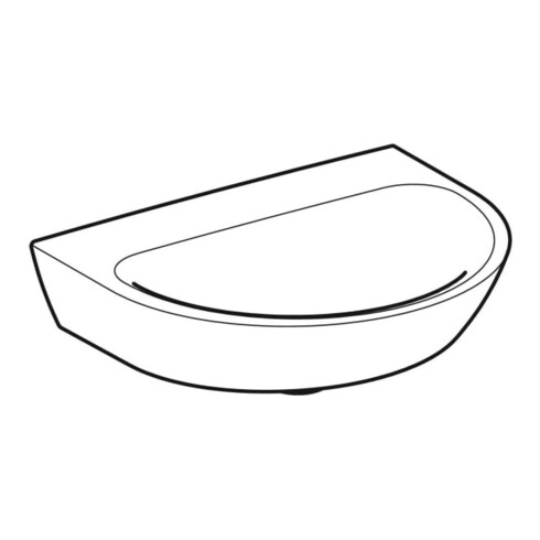 Geberit Handwaschbecken Renova 50x40cm, we/KeraTe, o. Hahnl., o. ÜL
