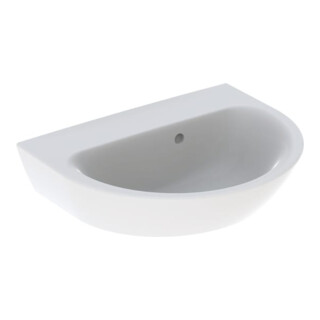 Geberit Handwaschbecken Renova 50x40cm, we., o. Hahnl., m ÜL asym.