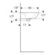 Geberit Handwaschbecken Renova 50x40cm, we., o. Hahnl., m ÜL asym.-2