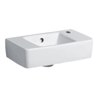 Geberit Handwaschbecken Renova Compact 40x25cm, m ÜL, Hahnloch rechts, weiß