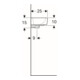 Geberit Handwaschbecken Renova Compact 40x25cm, o. Hahnloch, mit Überlauf, weiß-5