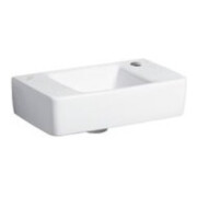 Geberit Handwaschbecken Renova Compact 40x25cm, o. ÜL, Hahnloch rechts, weiß-1