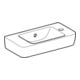 Geberit Handwaschbecken Renova Compact 50x25cm, m Hahnl. re, mit Überlauf, weiß