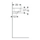 Geberit Handwaschbecken Renova Compact 50x25cm, m Hahnl. re, mit Überlauf, weiß-4