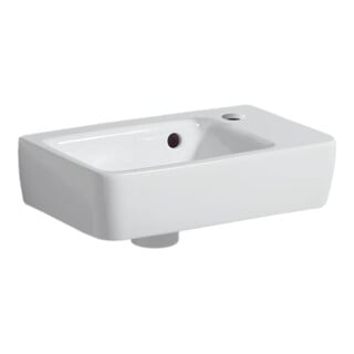 Geberit Handwaschbecken Renova Plan 36x25cm, m Hahnl., m ÜL, ku, we/KeraTe