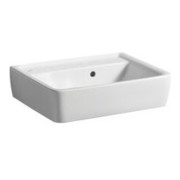 Geberit Handwaschbecken RENOVA PLAN 500 x 380 mm ohne Hahnloch, mit Überlauf weiß-2