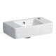 Geberit Handwaschbecken RENOVA PLAN mit Hahnloch rechts, mit Überlauf 400 x 250 mm weiß-1