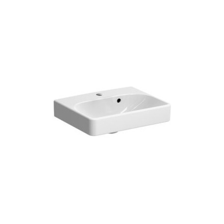 Geberit Handwaschbecken SMYLE 450 x 360 mm, mit Hahnloch, mit Überlauf weiß
