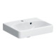 Geberit Handwaschbecken Smyle Square KeraT./we, 45x36cm, m Hahnl., m ÜL asym.-1