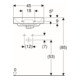 Geberit Handwaschbecken Smyle Square we., 45x36cm, m Hahnl., m ÜL asym.-4