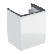 Geberit Handwaschbeckenunterschrank Acanto 1 La., B 45cm, we. hgl / we. gl / we. ma