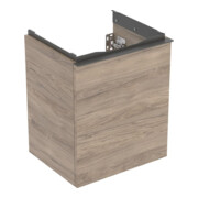 Geberit Handwaschbeckenunterschrank Acanto 1 Lade, Br. 45cm, Nussbaum / lava matt
