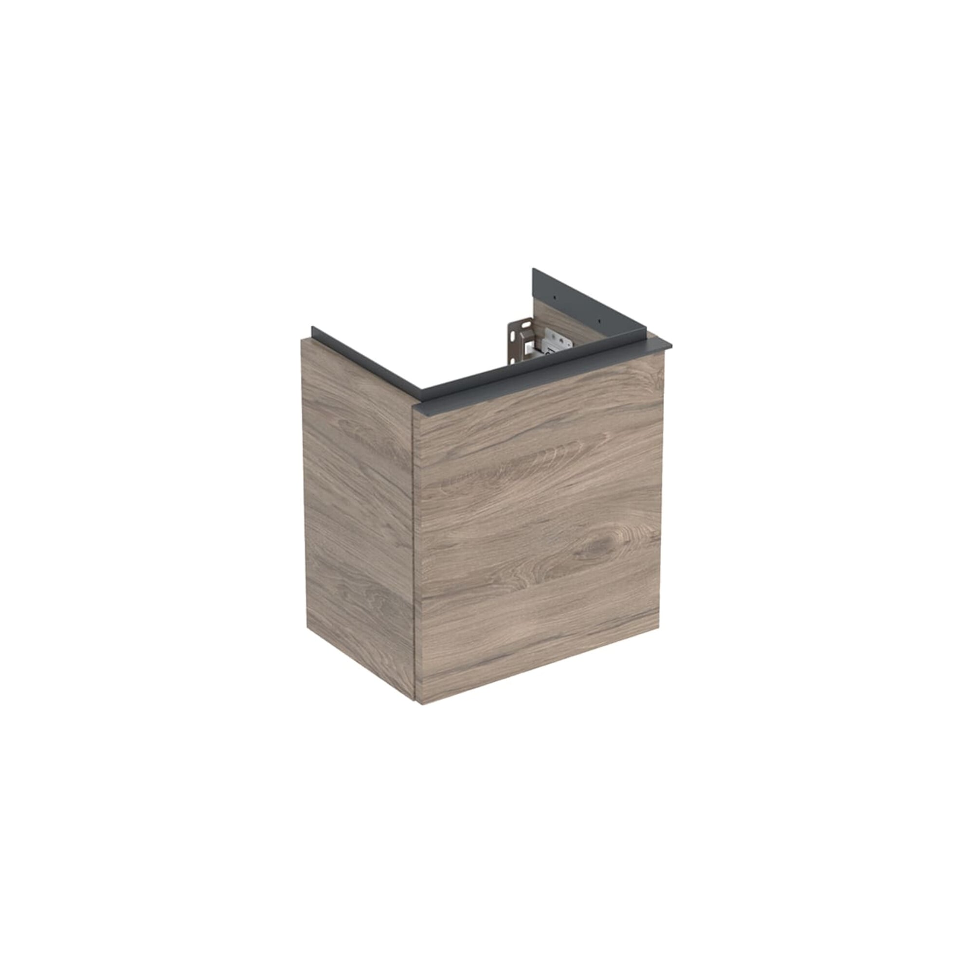 Geberit Handwaschbeckenunterschrank iCon 37x41,5x27,9cm, 1 T, An L, nuss/Gr. la m